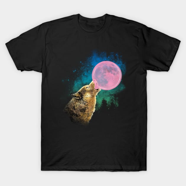 Bubble Moon T-Shirt by kookylove